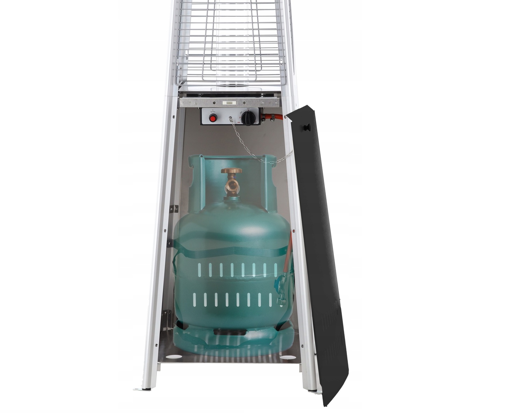 Parasol grzewczy promiennik gazowy ogrodowy 13kW pokrowiec