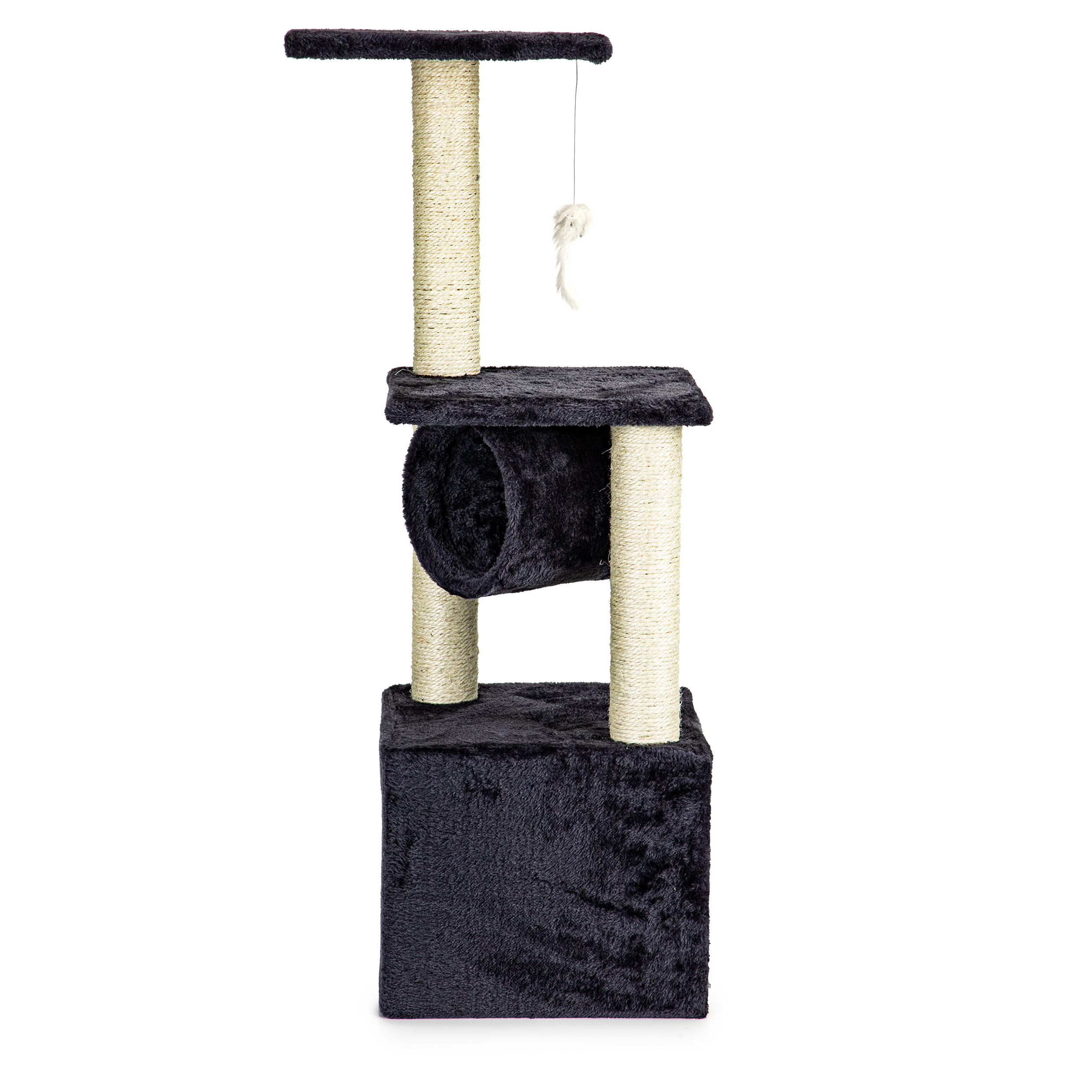 Drapak dla kota domek legowisko drzewo szary