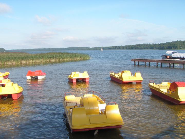 Augustów — Lake Necko in Augustów (Poland), Radio "Trójka" Beach.