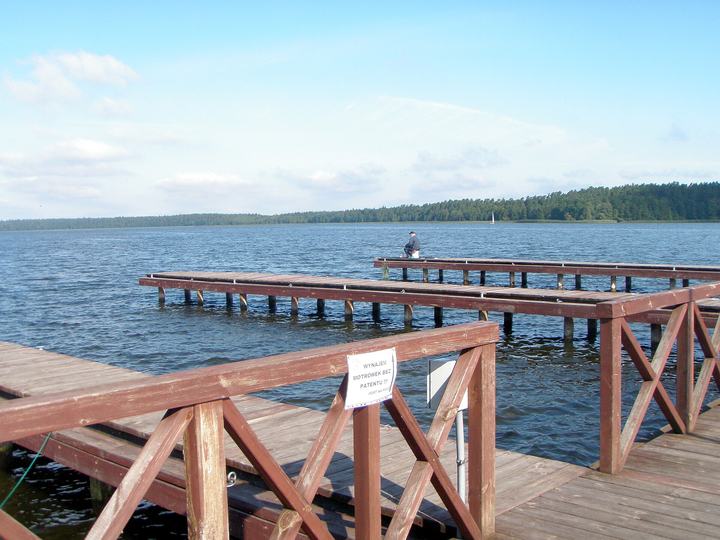 Augustów — Lake Necko in Augustów (Poland), Radio "Trójka" Beach.