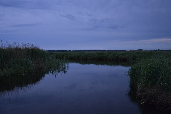 Biebrza — Biebrza National Park - river in the evening