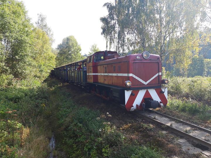 Bieszczadzka Kolejka Leśna z Majdanu — Bieszczadzka Kolejka Leśna, miejsce: 49°12'18.2"N 22°15'25.6"E