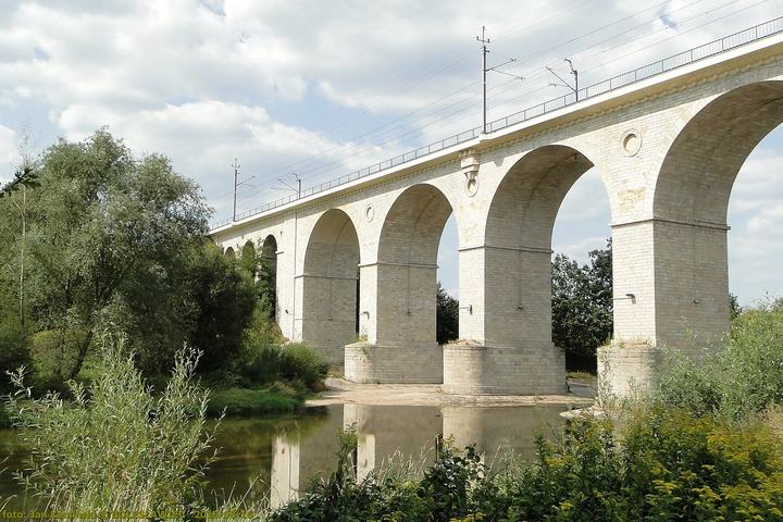 Bolesławiec — Bolesławiec woj.Dolnośląskie - Wiadukt kolejowy nad rzeką Bóbr