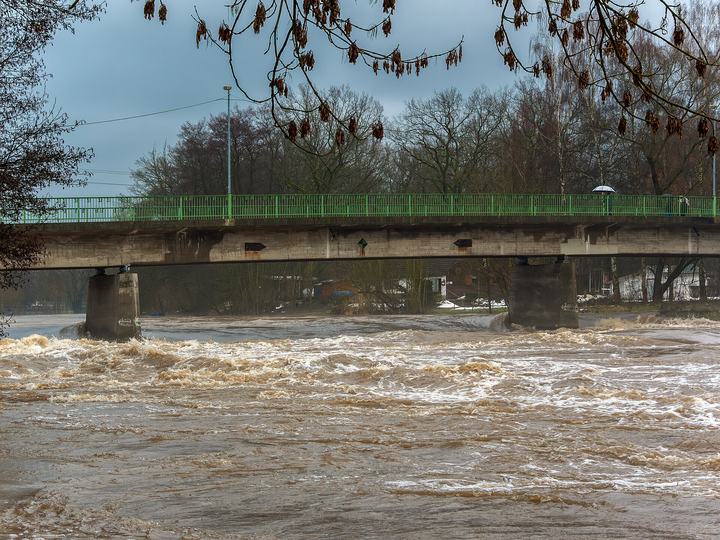 Bug — Buger Bridge at high water