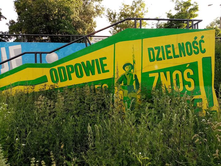 Bulwary wiślane w Warszawie — Mural, Bulwary Wiślane, Warszawa.