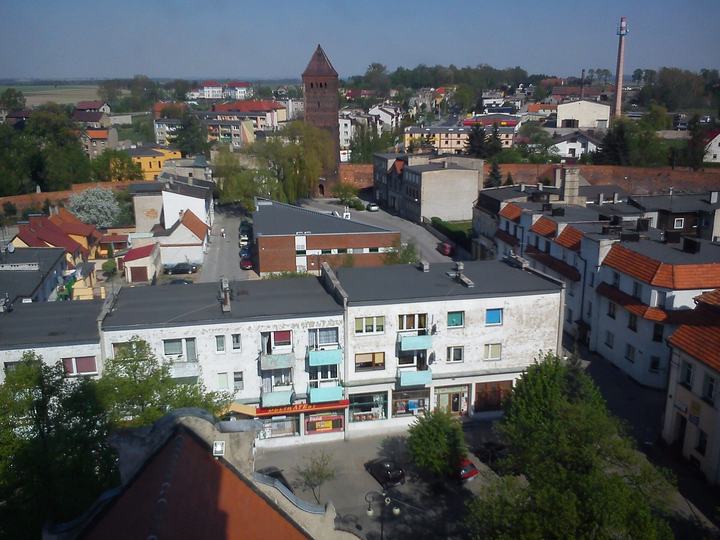 Byczyna — Byczyna, widok z wieży ratuszowej.