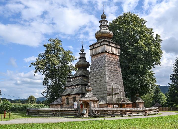 Cerkwie Beskidu Niskiego — Paraskevi of Iconium church in Kwiatoń (Квятонь), Poland
