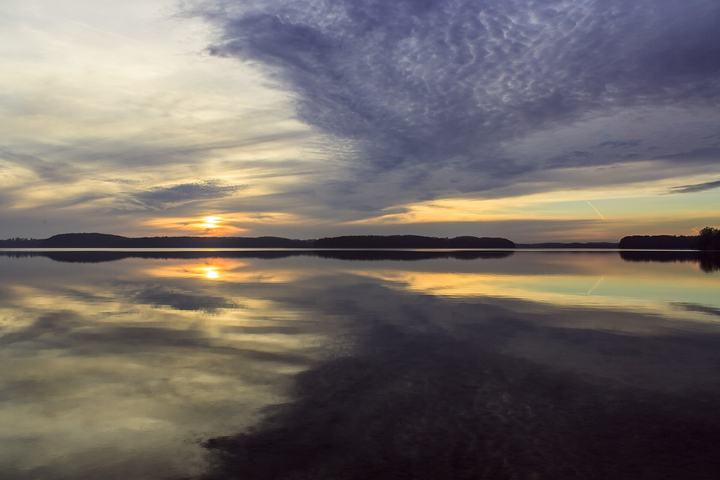 Czaplinek i Jezioro Drawsko — Park krajobrazowy Drawski Park Krajobrazowy - Drawsko Lake at sunset.