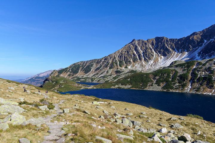Dolina Pięciu Stawów Polskich — Valley of Five Polish Ponds in the Tatra Mountains, Wielki Staw in the foreground