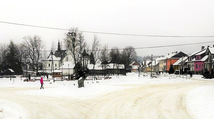 Frydman i Łapsze — Centre of the village Frydman.