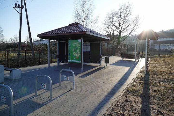 Green Velo — Miejsce obsługi rowerzystów (MOR) na trasie Wschodniego Szlaku Rowerowego Green Velo w Łom