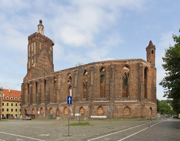 Gubin — City church ruins in Gubin, Lubusz Voivodeship, Poland
