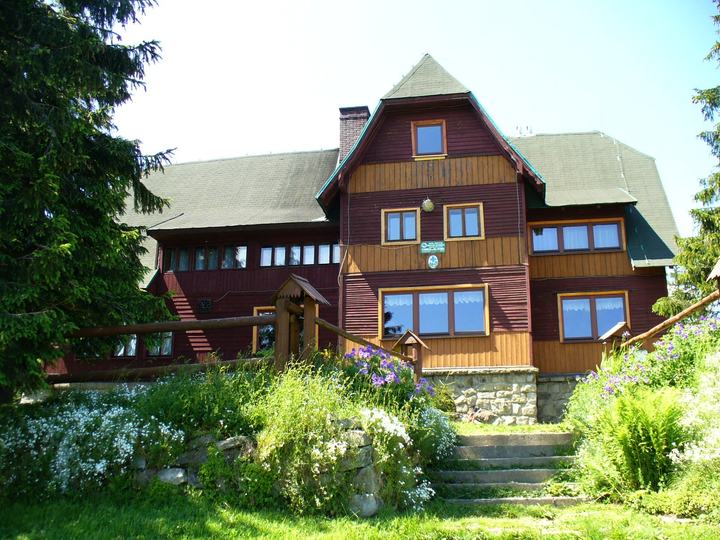 Hala Lipowska i Rysianka — Mountain hostel "Rysianka" in Żywiec Beskids
