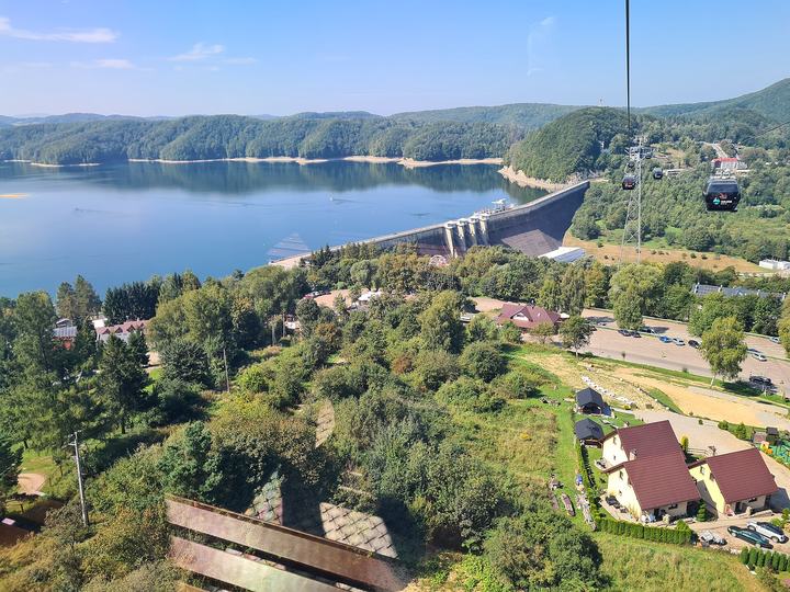 Jezioro Solińskie — Solina z gondoli PKL sierpień 2024