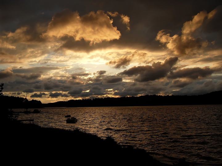 Jezioro Wdzydze — before the storm