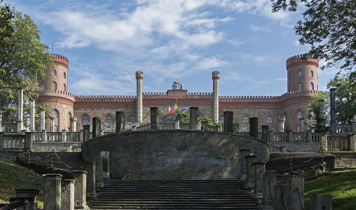 Kamieniec Ząbkowicki — Kamieniec Ząbkowicki, zespół zamkowy, 2 poł. XIX
