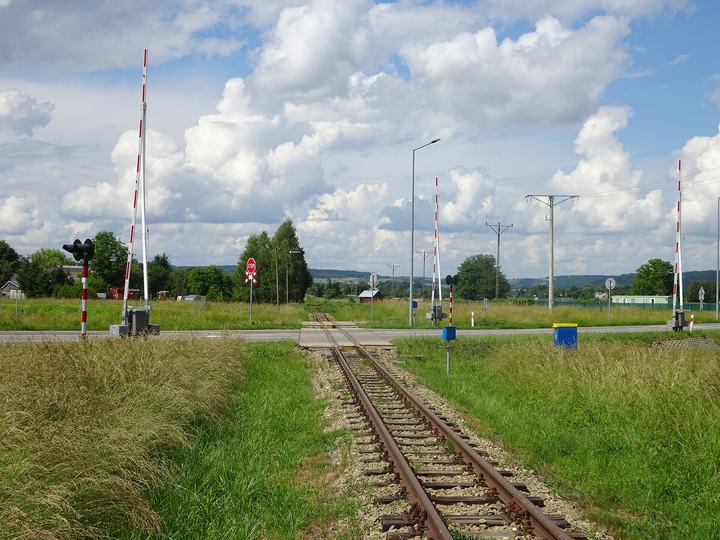 Kolej wąskotorowa Przeworsk — Dynów, przejazd kolejowy w ciągu obwodnicy