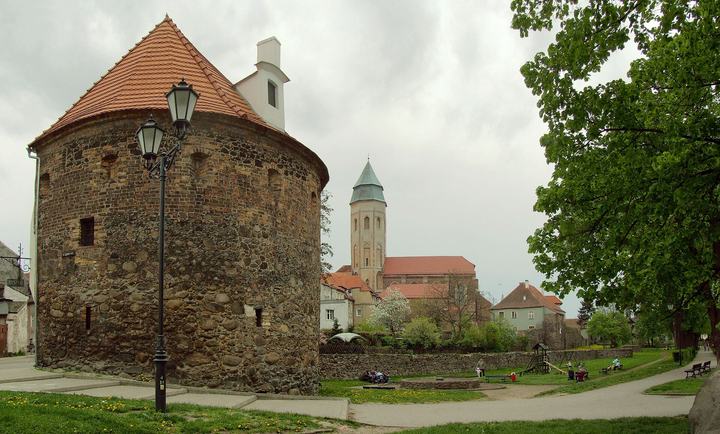 Kożuchów — the panorama of an old part of Kożuchów