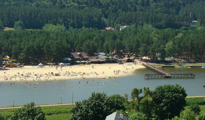 Krasnobród — Lake in Krasnobród seen from a view tower