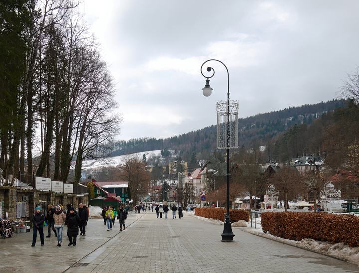 Krynica-Zdrój — Bulwary Józefa Dietla, deptak, Krynica-Zdrój
