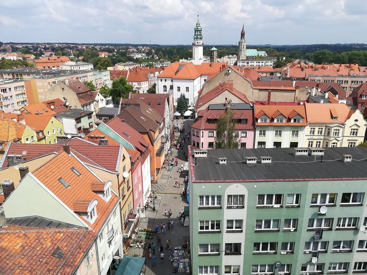Lubań Śląski — Widok z Wieży Brackiej w Lubaniu Śl.
