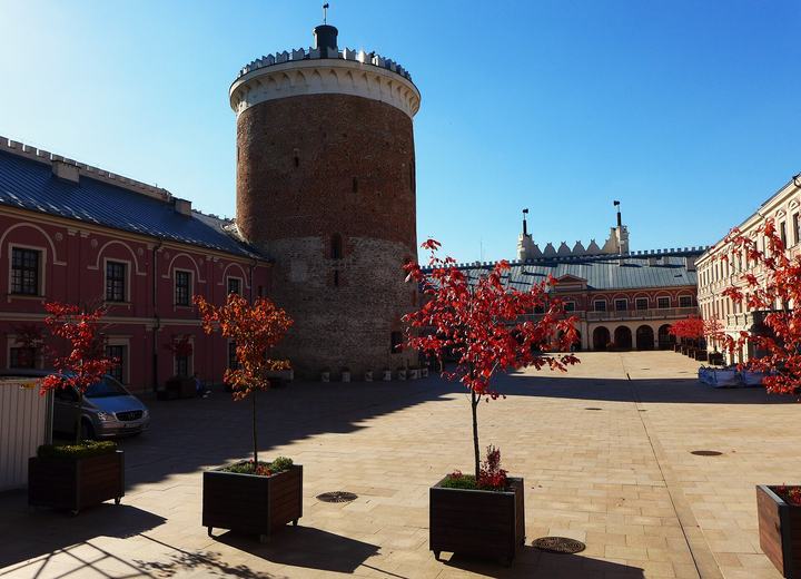 Lublin — Poland, Lublin, 1 Zamkowa Street; Lublin Castle, castle tower from the 13th century.