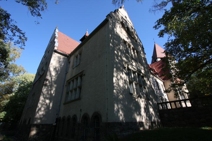 Lubniewice — Lubniewice, pałac, tzw. nowy zamek, w zespole pałacowym, mur., 1909