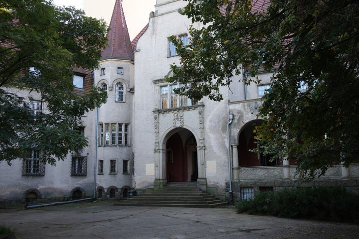 Lubniewice — Lubniewice, pałac, tzw. nowy zamek, w zespole pałacowym, mur., 1909