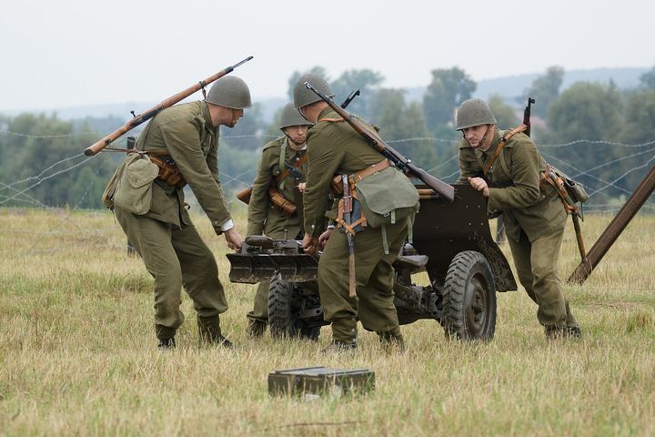Mława — V rekonstrukcja Bitwy pod Mławą, 1. września 2012.