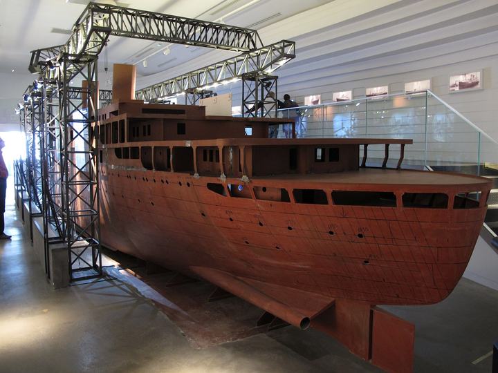 Muzeum Emigracji w Gdyni — Gdynia - Museum of Emigration - mock up of transatlantic ship SS "Batory"