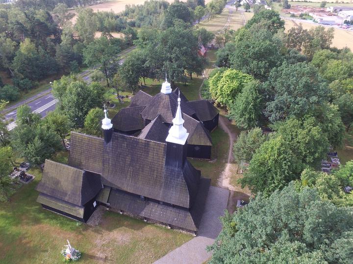 Olesno — Kościół odpustowy pw. św. Anny w Oleśnie od strony północno-zachodniej