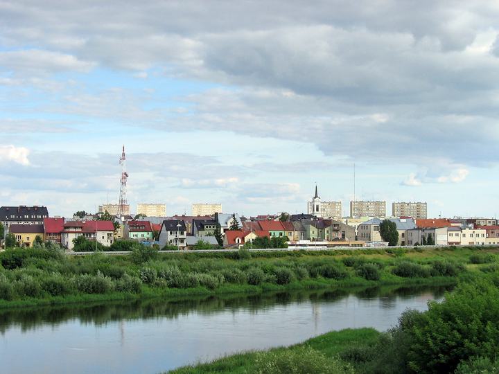 Ostrołęka — City of Ostroleka (Poland), a view from the "old bridge".