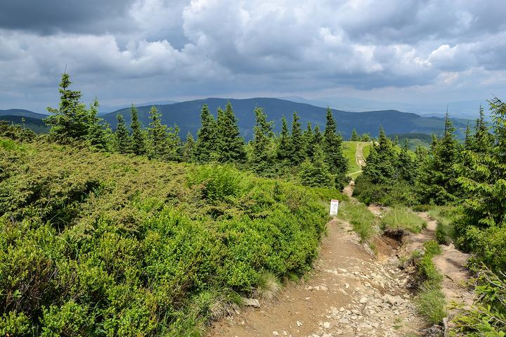 Pilsko z Korbielowa przez Halę Miziową — This is a photography of protected area with CRFOP ID