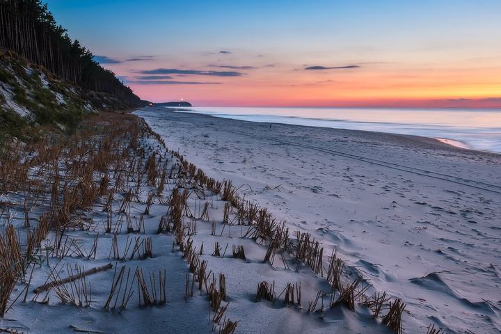 Pogorzelica — Pogorzelica beach , part of the Trzebiatowsko-Kołobrzeski Pas Nadmorski protected area in 