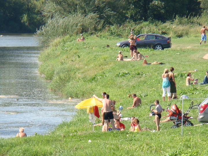 San — San river in Sanok.