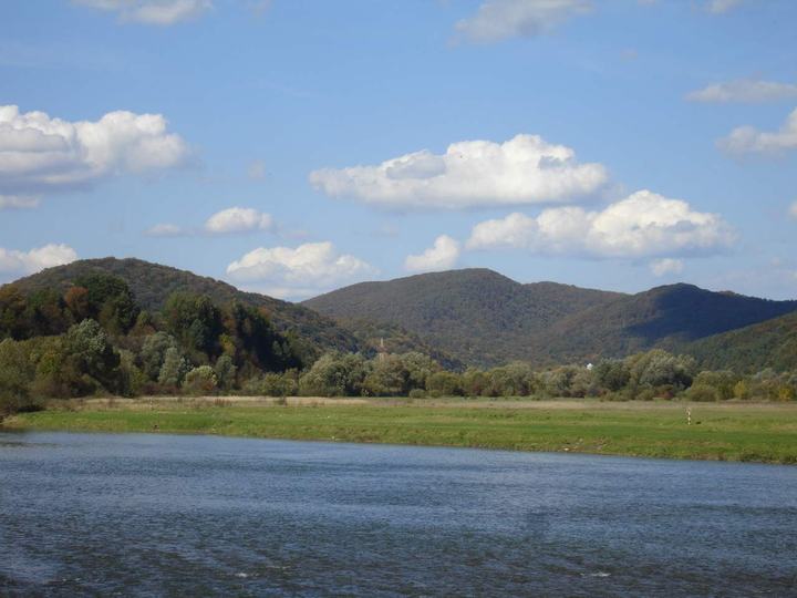 San — Międzybrodzie at the San river near Sanok
