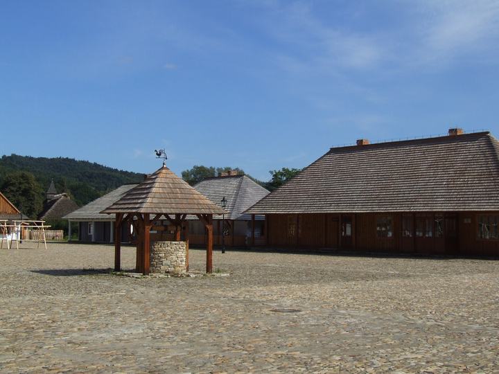 Sanok — Galician market square in Skansen, Sanok