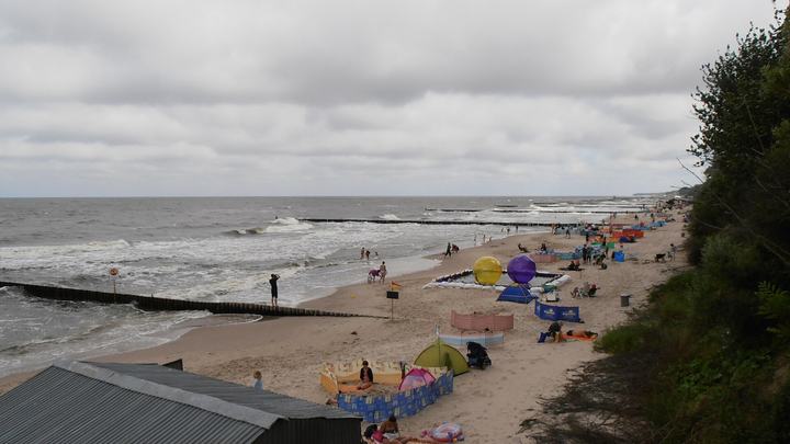 Sianożęty — Sianożęty (woj. zachodniopomorskie, Polska). Plaża.