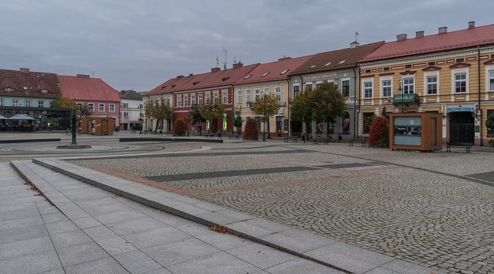 Sieradz — Stary Rynek in Sieradz, Łódź Voivodeship, Poland
