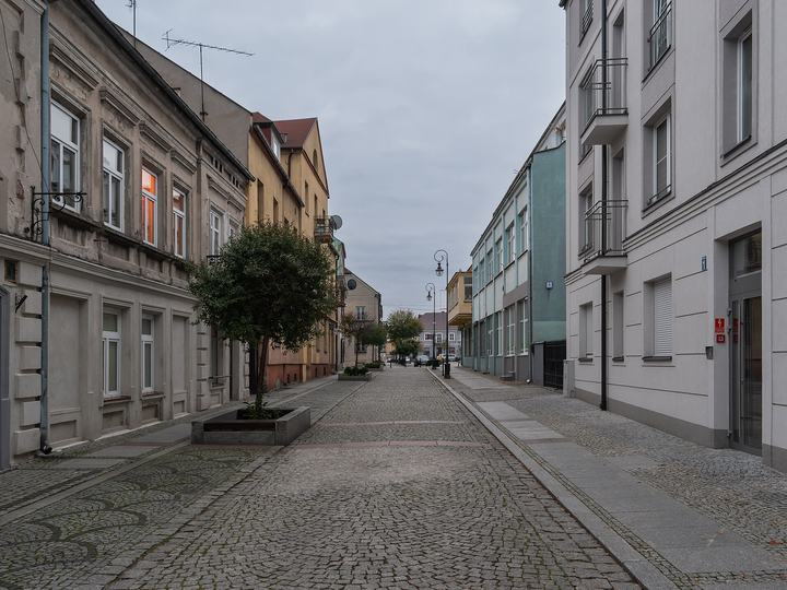 Sieradz — Ulica Dominikańska in Sieradz, Łódź Voivodeship, Poland