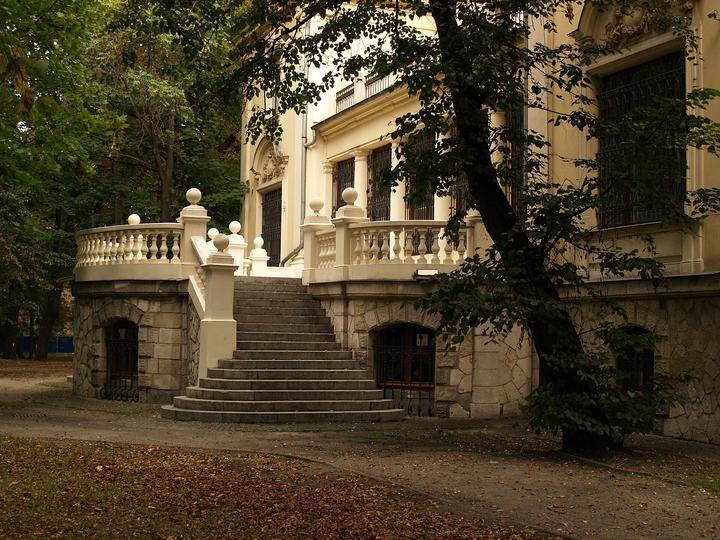 Sosnowiec — Sosnowiec Środula. Pałac Schoena. Widok na taras.