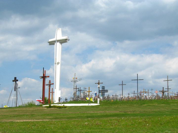 Święta Woda — Hill of Crosses in Święta Woda (Holy Water) Sanctuary at Wasilków.