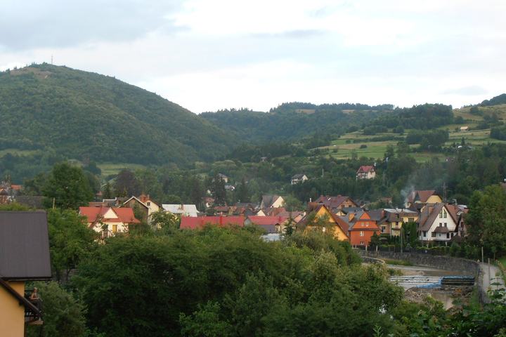 Szczawnica — Szczawnica (woj. małopolskie, Polska). Fragment miejscowości.