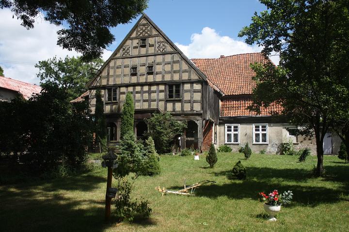 Szlak Mennonitów na Żuławach — Mennonits house in Steblewo