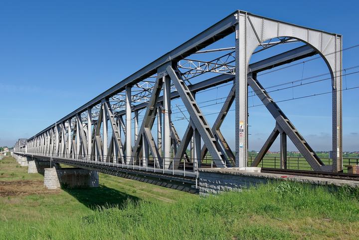 Tczew — Rail bridge over Vistula river in Tczew