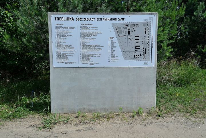 Treblinka — Information board. Former Treblinka II death camp
