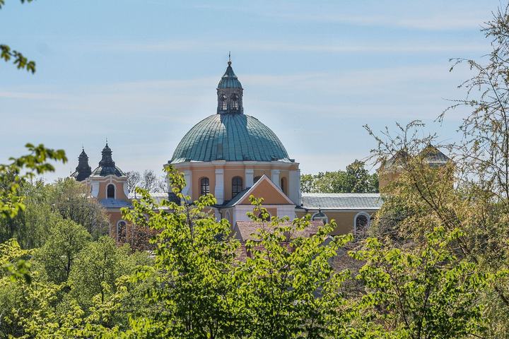Trzemeszno — Trzemeszno, Poland, basilica of St. Mary and St. Michael, view from north