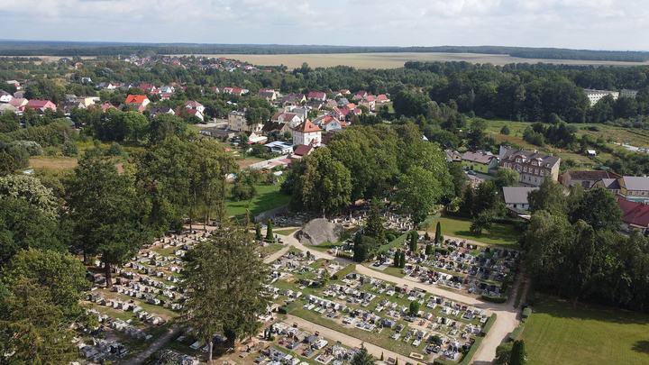 Tychowo — Stone Trygław on the cementary in Tychowo, NW Poland
