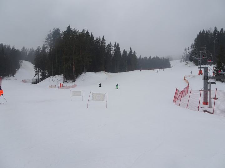 Tylicz — Tylicz, wyciąg narciarski Tylicz Ski, stok nr 1 widziany z dołu