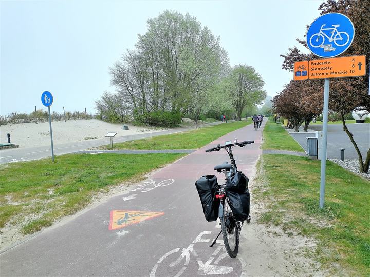 Velo Baltica — Szlak rowerowy R-10 w Kołobrzegu.